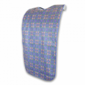 Adult Fluidproof Blue Stewart Bib (90cm) - Washable with Poppers