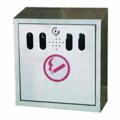 Stainless Steel Wall Mounted Outdoor Ashtray - Each