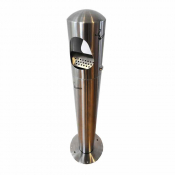 Stainless Steel Outdoor Ashtray with Aluminium Fireproof Bag - Each