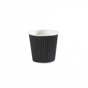 Black (4oz) Ripple Wall Hot Drink Cups - Case Of 1000