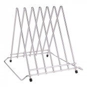 Heavy Duty Six Slot Chopping Board Rack - Each