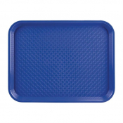 Blue Plastic Food Tray - Each