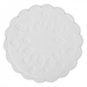 White Waxed Back Drink Coasters - Case of 1000