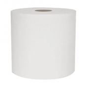 White Rollamatic 150m 1ply Hand Towel Rolls - Case of 6