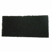 Heavy Duty Black Floor Edge Stripping Pad - Each