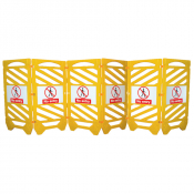 Plastic inchNo Entryinch Safety Barriers - Complete Set