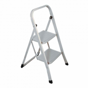 2-Tread White Kitchen Steps - Each