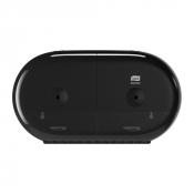 Tork (682008) SmartOne Twin Mini Toilet Roll Dispenser - Black