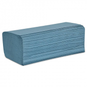 Hambledon Blue Interleaved Paper Hand Towels (246mm x 222mm) - Case of 3600