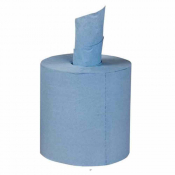 Blue 120m 2ply Coreless Centrefeed Rolls (16.8cm) - Case of 6