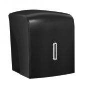 Halo Black Plastic Centre Feed Dispenser - Each