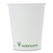 White PLA Compstable Single Wall (4oz) Espresso Cups - Case of 1000