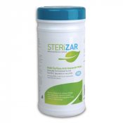 Sterizar Alcohol Free Hard Surface Sanitiser Cleaner Wipes - Tub of 200