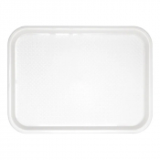 White Plastic Food Tray - Each