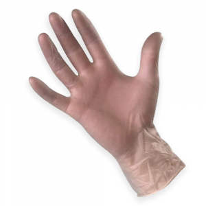 Clear Vinyl Powderfree Disposable Gloves - Box of 100