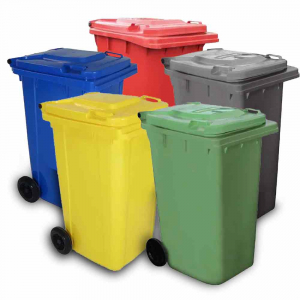 Two Wheel Wheelie Bins (240ltr) - Each
