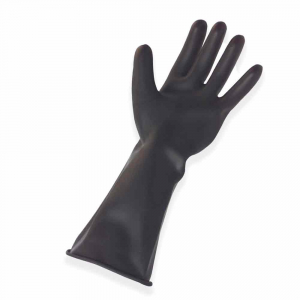 Black Heavyweight Rubber Gloves - Pair