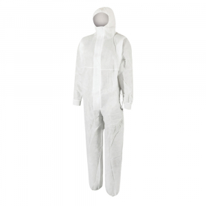 White Disposable Hooded Coverall (50g) - Each