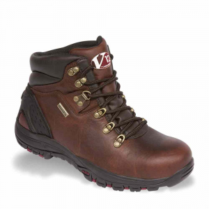 V12 Storm Brown Pull-Up Hiker Safety Boot - Size 6-12