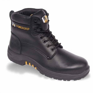 V12 VR6 Bison Black Wax Derby Safety Boot - Size 3-13