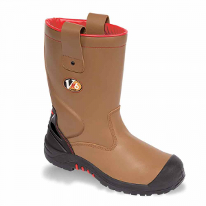 V12 VR6 Grizzly Tan Fleece Lined Rigger Safety Boot