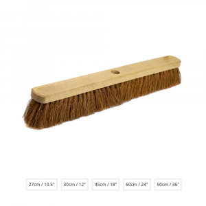Stiff Bristle Wooden Brush Head - Each