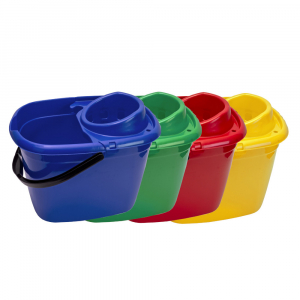 Plastic Mop Bucket & Wringer - 14ltr
