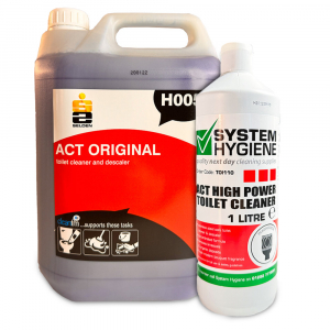 System Hygiene Act High Power Toilet Cleaner - 5ltr | 1ltr