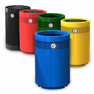 Calder Open Top Outdoor Litter Bin - 85ltr