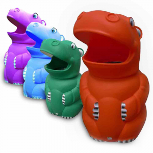 Hippo Novelty Litter Bin - 65ltr
