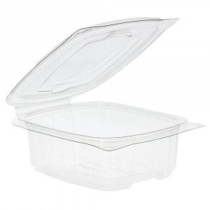 Clear Food Salad Containers with Hinged Lid (Available in 250cc - 1000cc)