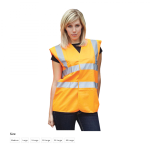 High Visibility Orange Waistcoat