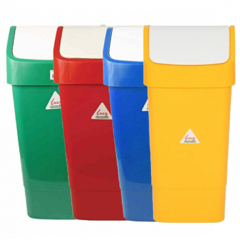 Lucy Colour Coded Swing Top Bins (50ltr)- Each