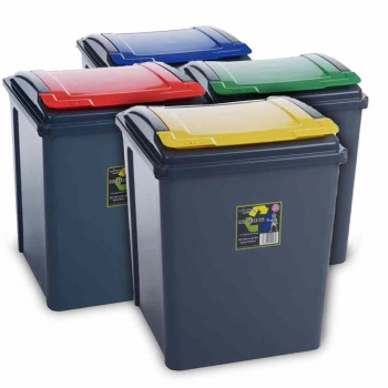 Wham! Colour Coded Recycling Bins (50ltr) - Each