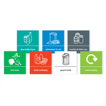 Recycling Adhesive Label - English