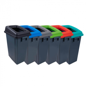 Recycling Buddy Bin & Colour Coded Lid (60ltr) - Each
