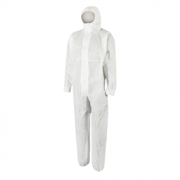 White Disposable Hooded Coverall (50g) - Each