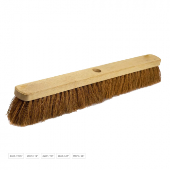 Stiff Bristle Wooden Brush Head - Each