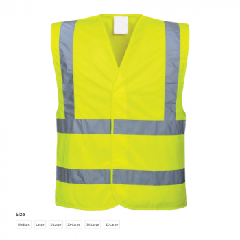 High Visibility Yellow Waistcoat