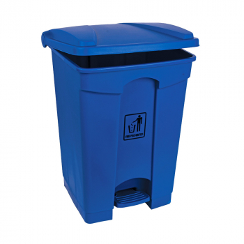 Blue 45ltr Polypropylene Pedal Bin - Each