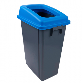 Blue Recycling Buddy Bin & Colour Coded Lid (60ltr) - Each