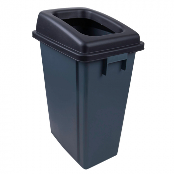 Black Recycling Buddy Bin & Colour Coded Lid (60ltr) - Each