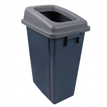 Grey Recycling Buddy Bin & Colour Coded Lid (60ltr) - Each