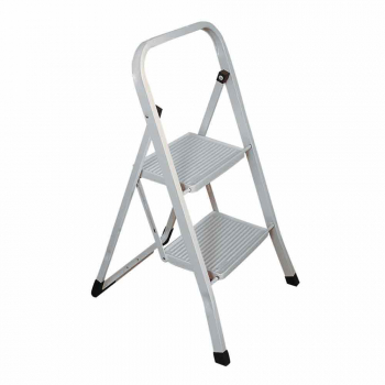 2-Tread White Kitchen Steps - Each