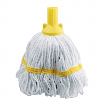 Yellow Microfibre Socket Looped Mop Head - Each