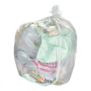 Clear Degradable Heavy Duty Refuse Sacks (18x29x38") - Case 200