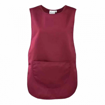 Women's Large Maroon Polycotton Work Tabard