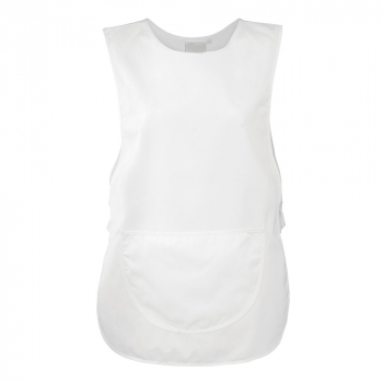 Women's Small White Polycotton Work Tabard