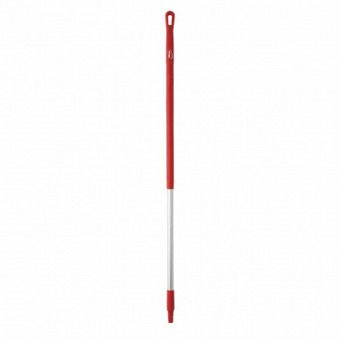 Red Vikan Hygiene (1310mm / 51.5") Ergonomic Aluminium Handle
