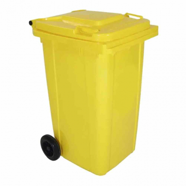 Yellow Two Wheel Wheelie Bin (360ltr) - Each